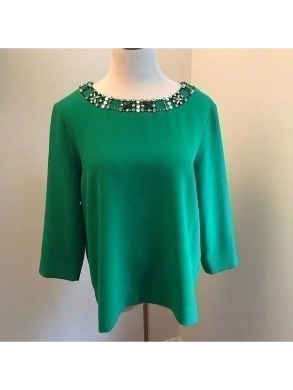 Karl Lagerfeld Green Top Sz L
